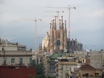 Sagrada Fam&iacute;lia vanaf Casa Mil&agrave;