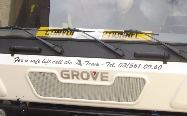 For a safe lift...