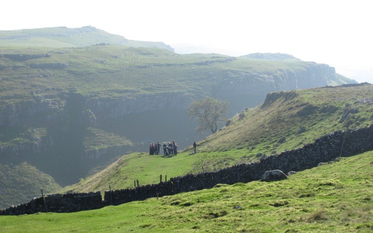 Bovenop Gordale Scar
