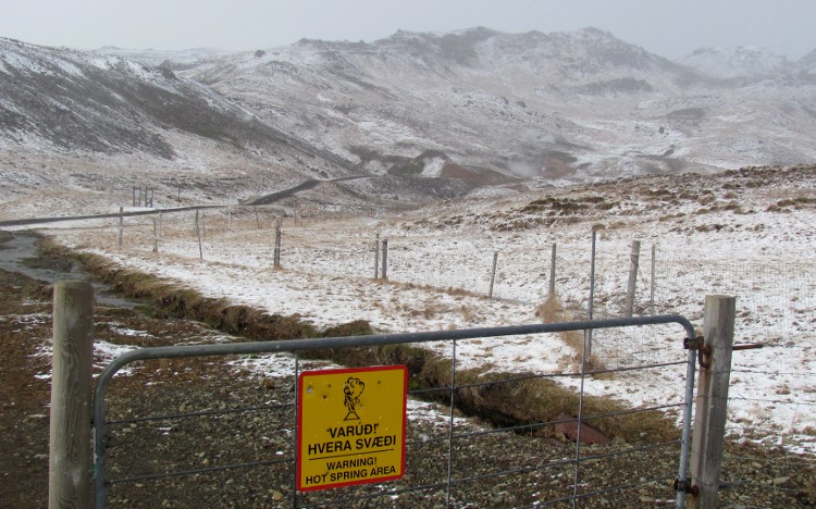 Hot spring area