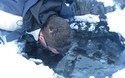 Onder de frozen foss