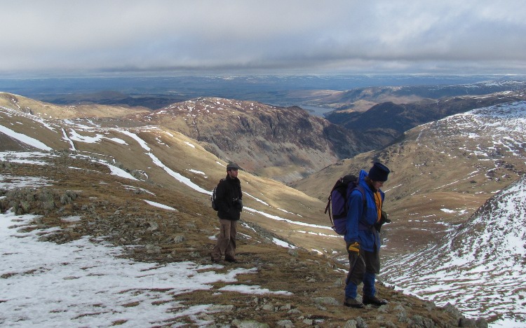 Uitzicht over Sheffield Pike en Ullswater