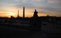 Place de la Concorde: zonsondergang