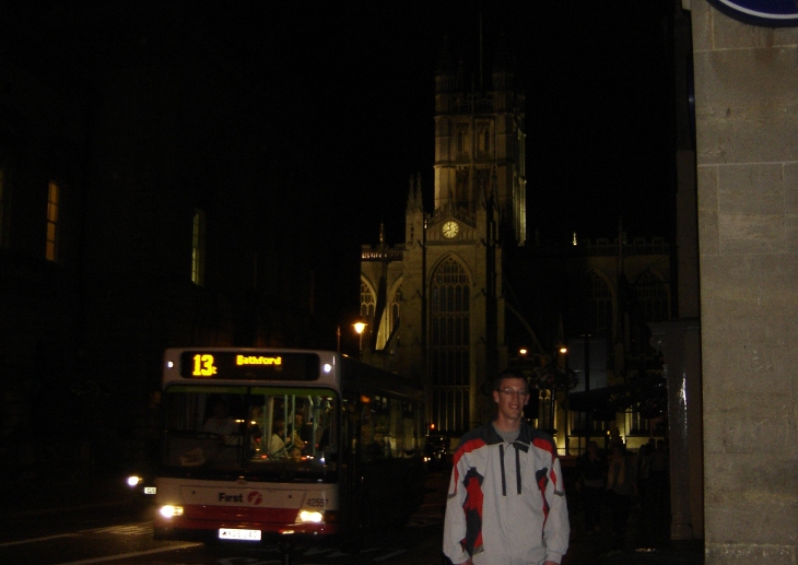 Bath Abbey 's nachts
