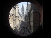 Rue du Gros-Horloge van achter de klok zelf