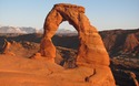 Delicate Arch bij zonsondergang