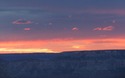 Wolkjes bij zonsondergang