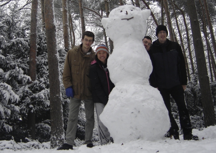 Familie Sneeuwman