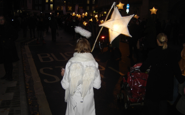 Bus stop angel