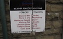 Weather forecasting stone